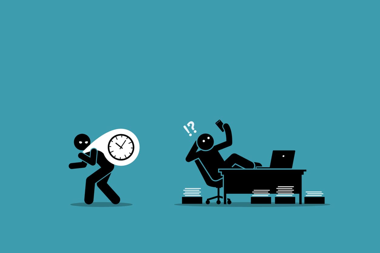 Productividad: Cómo identificar y gestionar los ladrones de tiempo